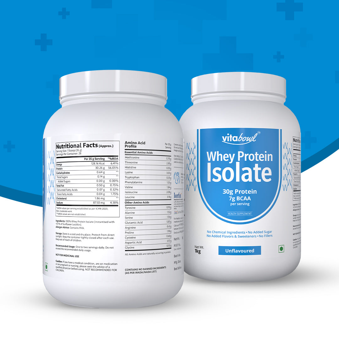 Raw Whey Protein Isolate 100% Pure, Unsweetened & Unflavoured