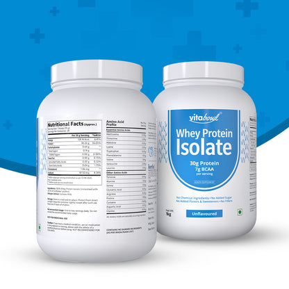 Raw Whey Protein Isolate 100% Pure, Unsweetened & Unflavoured
