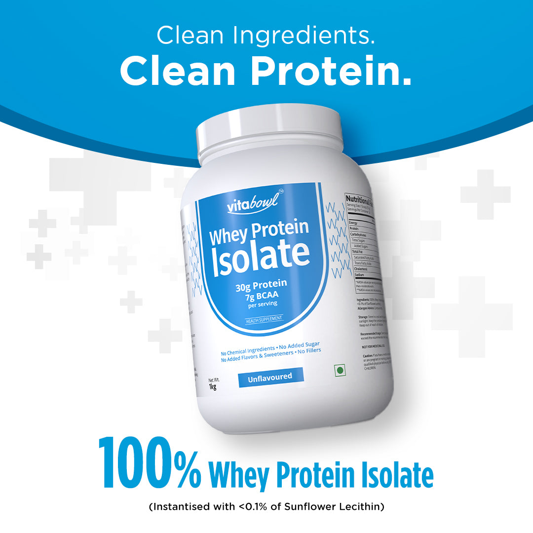 Raw Whey Protein Isolate 100% Pure, Unsweetened & Unflavoured